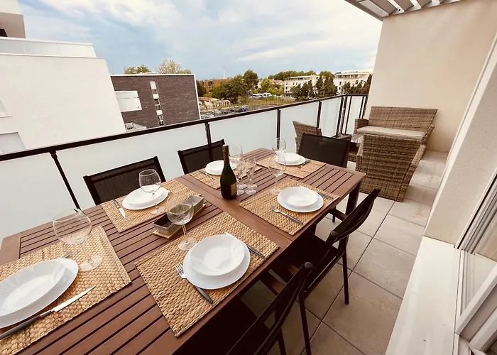 Superbe 6 Pers. A Argeles: Terrasse, Wifi, Parking, Proche - Fr-1-776-25 公寓 *